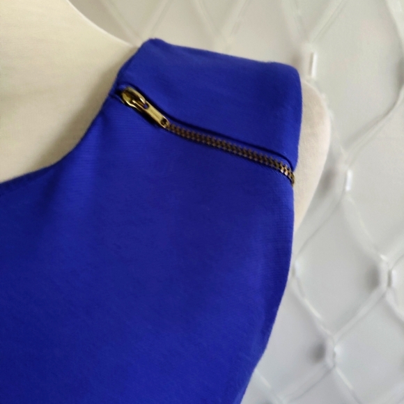 Sleeveless Dress / Career / Royal Blue / Size Medium - Picture 2 of 5